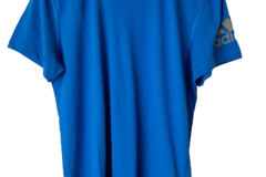 Parduoda: Adidas mėlyni marškinėliai dydis M Puikios kokybė