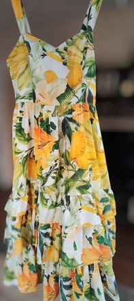 H&M medvilninė gėlėta suknelė vasarai 40d 